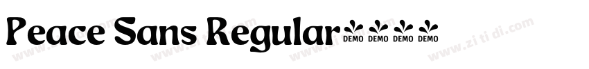 Peace Sans Regular字体转换